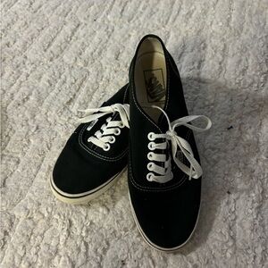 Vans Black Authentic Laceups Women’s Size 8
